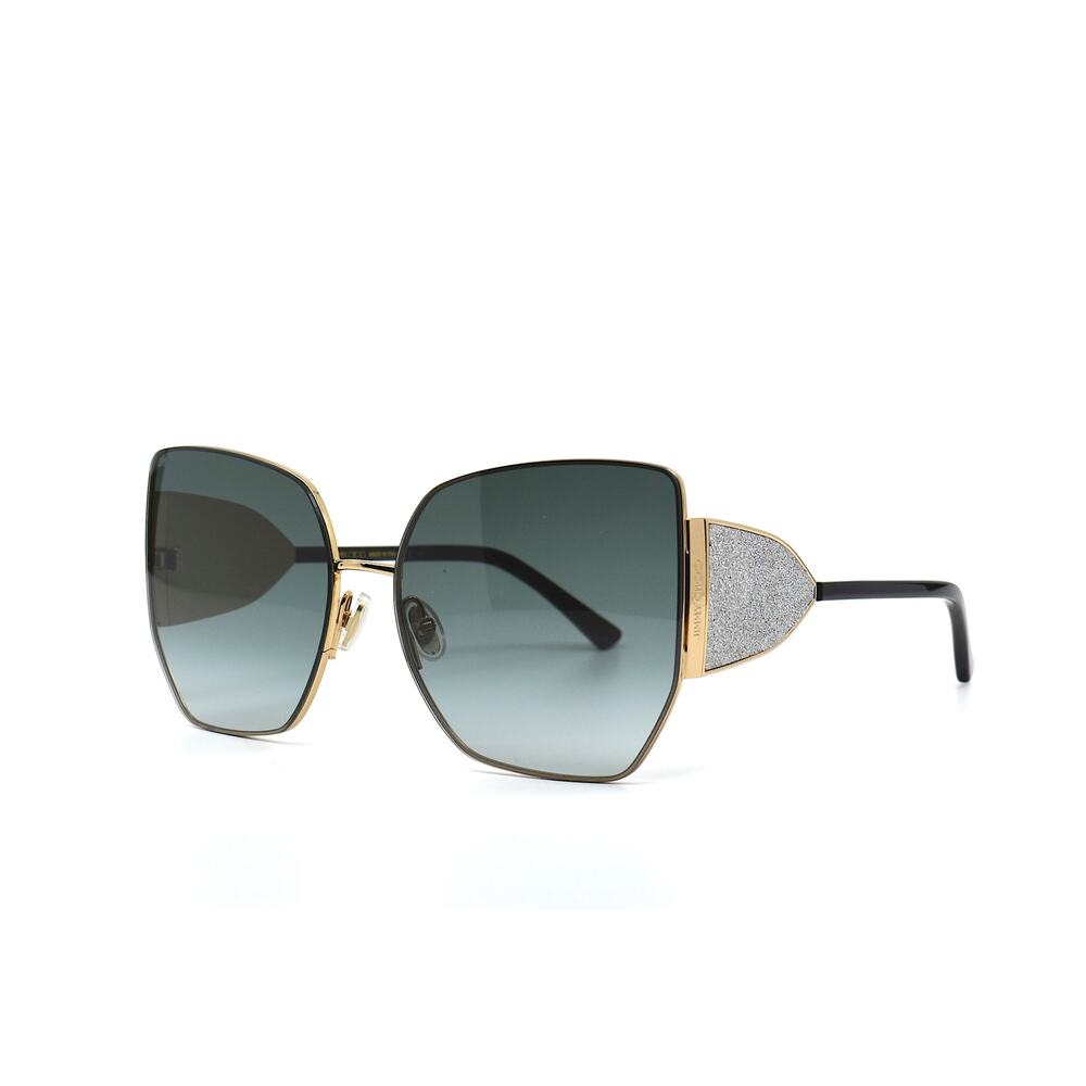 NEW JIMMY CHOO RIVER/S 2M2 GOLD GREY AUTHENTIC SUNGLASSES - Picture 4 of 14